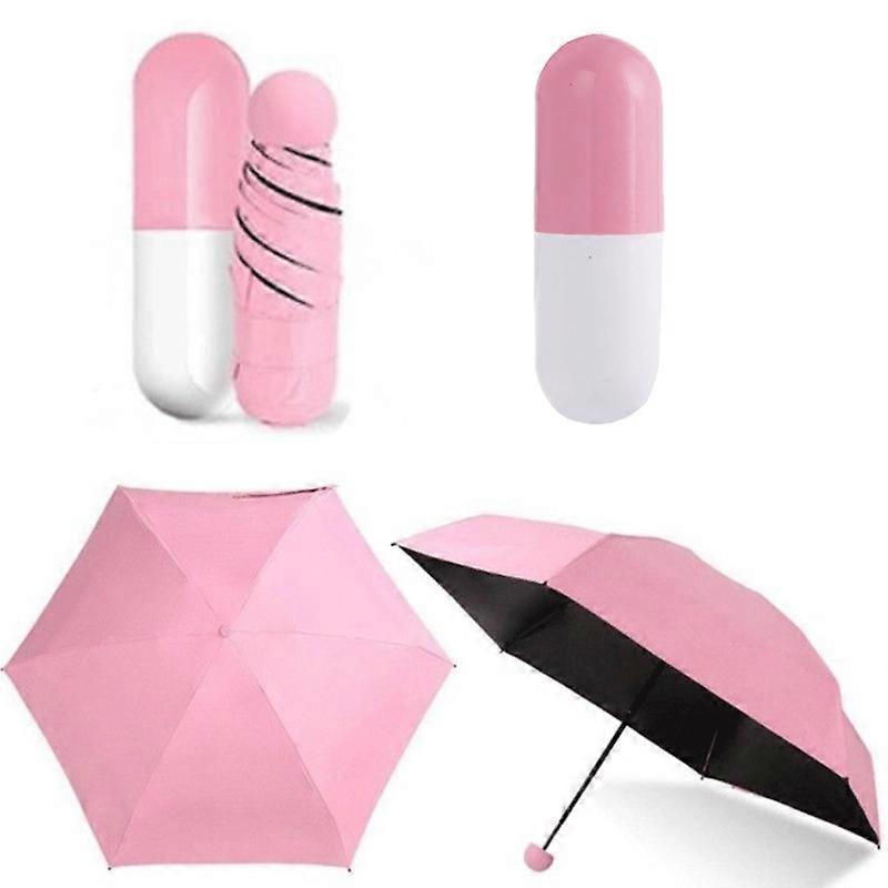 Capsule Umbrella Mini Light Small Pocket Umbrellas Anti-UV Folding Compact Cases Beach Umbrella Mini Umbrella Beach Umbrella