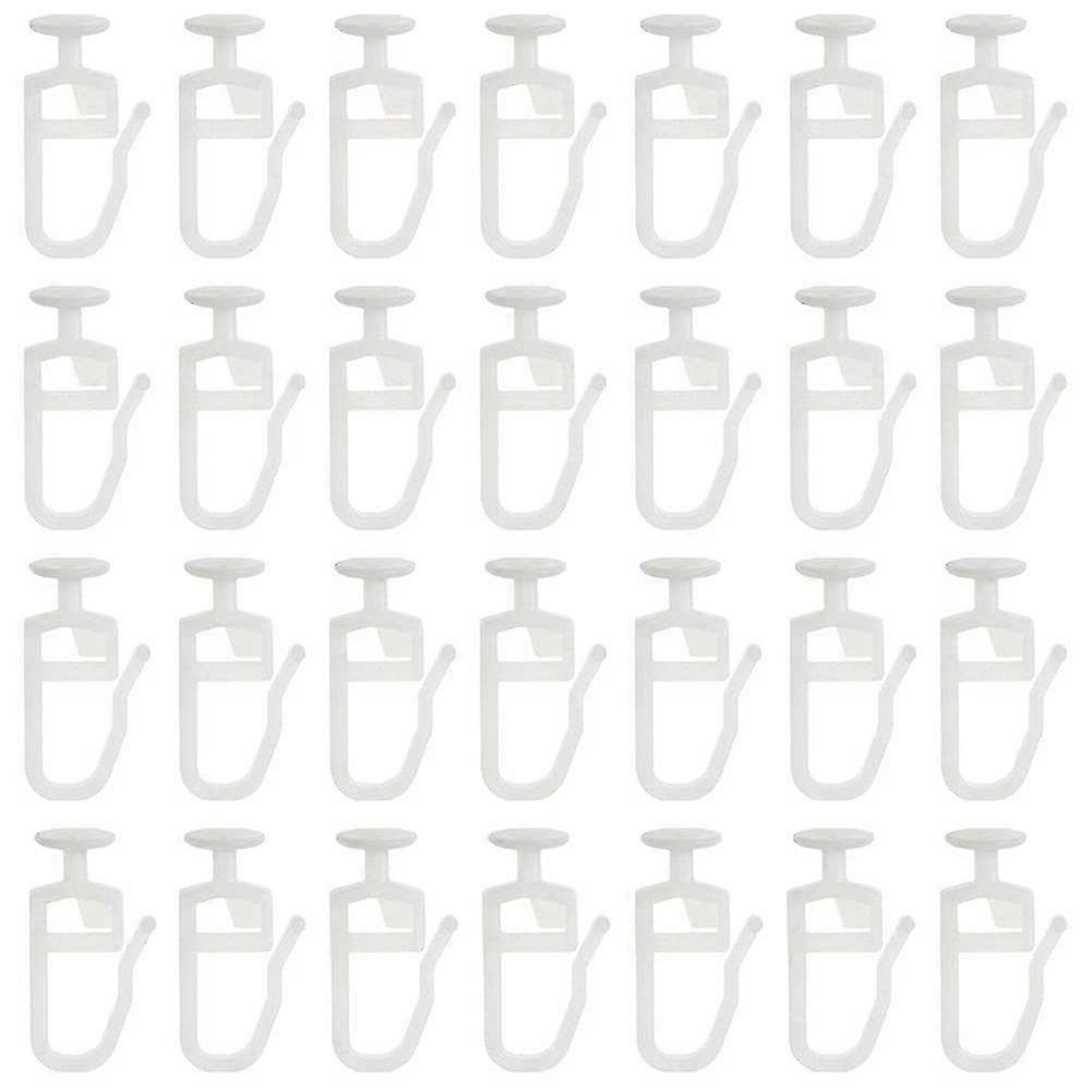 200 Pack Curtain Gliders With 8.3 Mm Head Folding Glider Curtain Rail Track Glider Hooks For Curtai