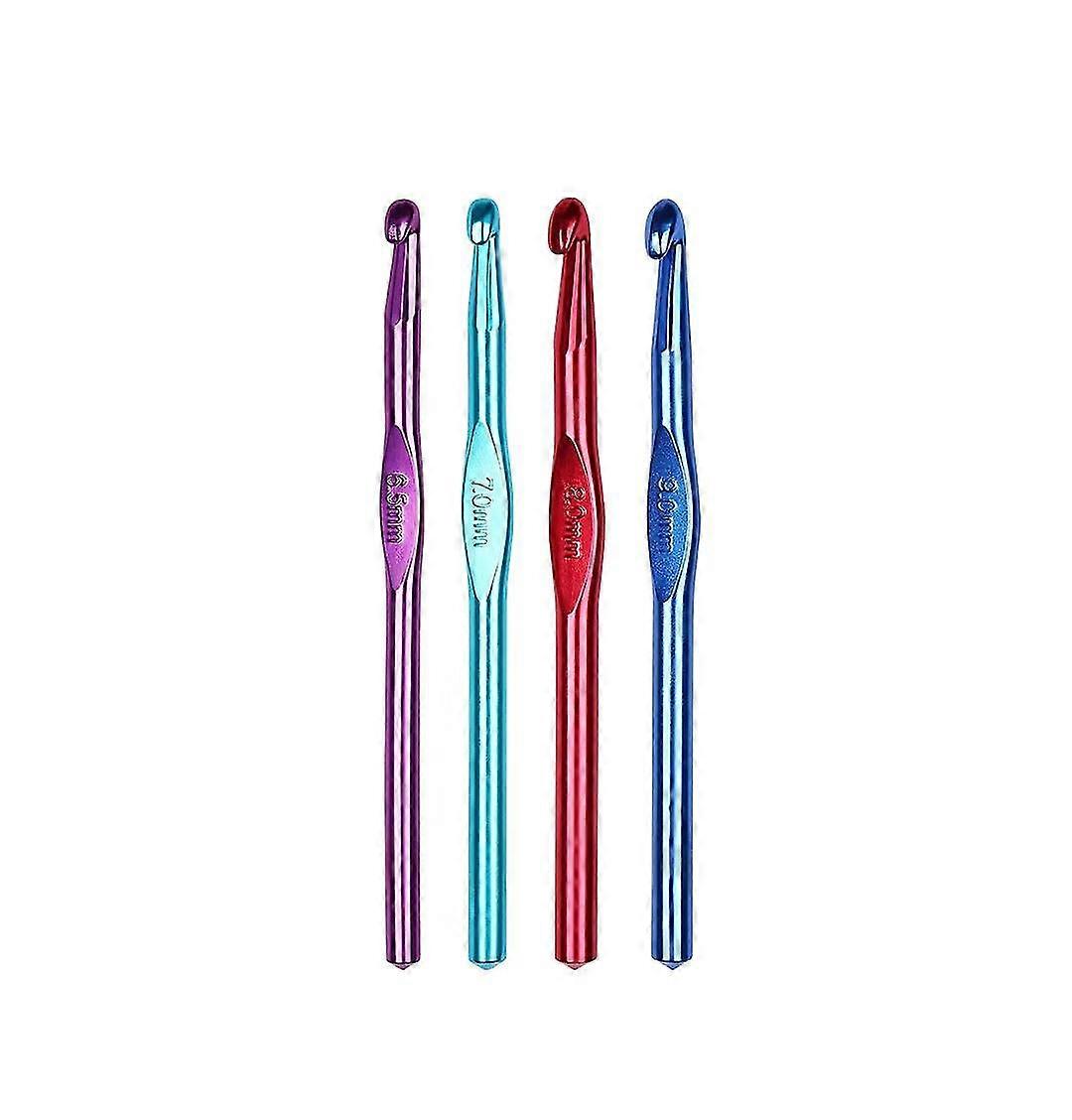 Crochet Hooks Crochet Hook For  Wool  Metal Hook For.(4pcs, Random Color)