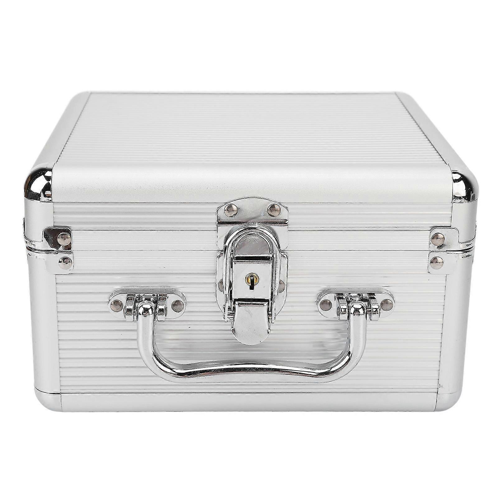 2.5in Hard Drive Storage Box with Safety Lock and Handle - Shockproof Case for 20 Bays - Includes 2 Keys