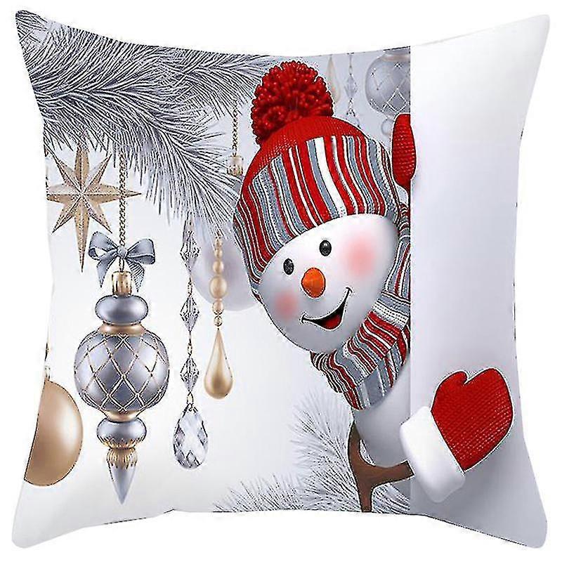 Snowman Pattern Pillowcase