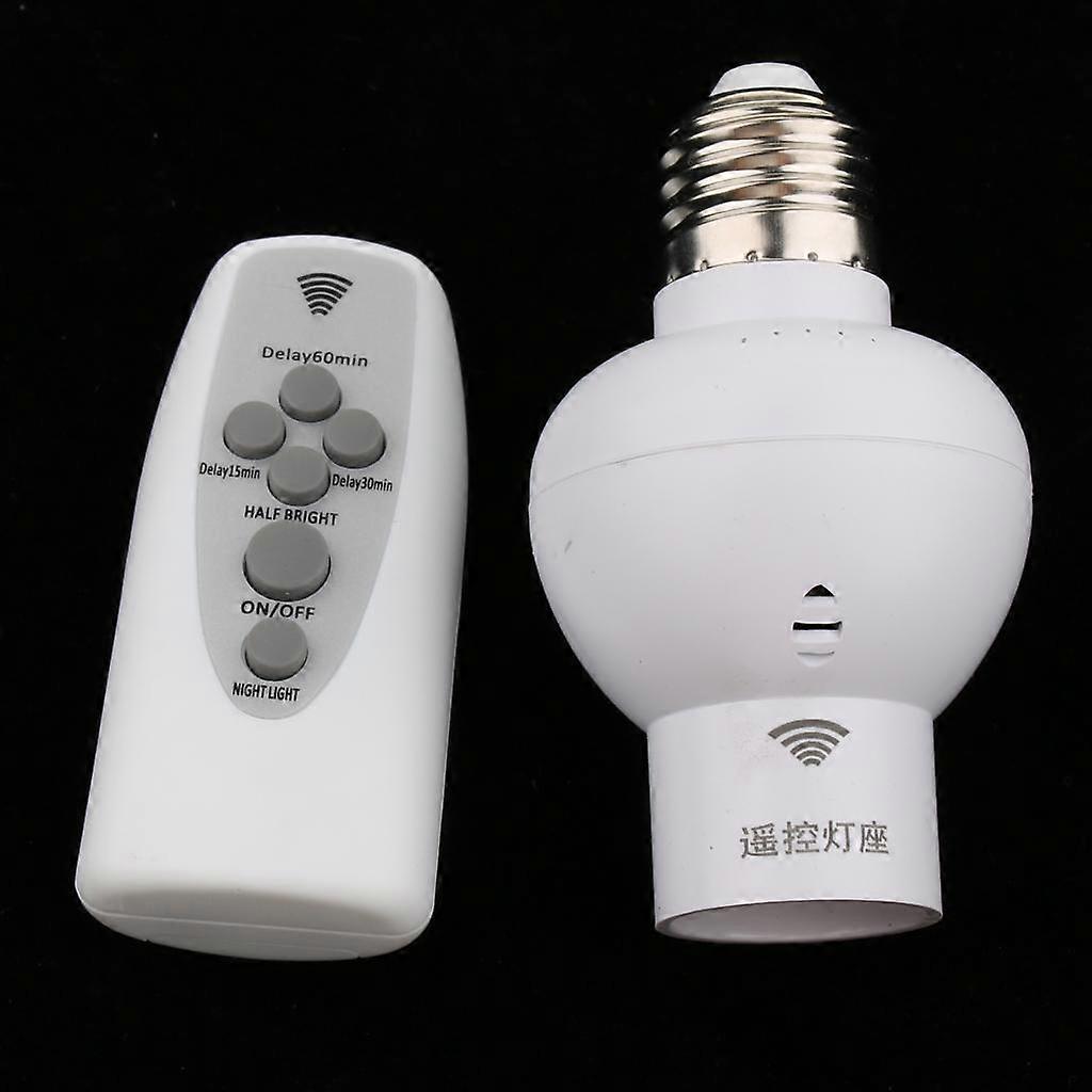 4x Digit Wireless Remote Control E27 Bulb Socket Light Lamp Holder