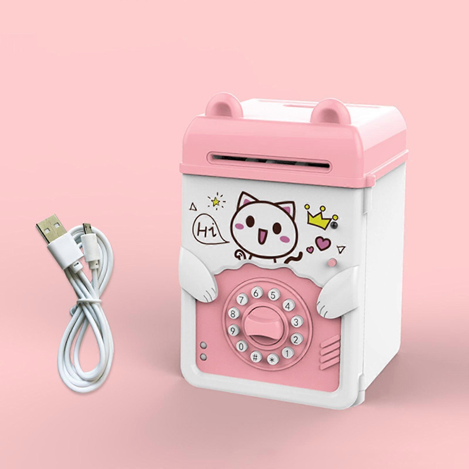 Children Piggy Bank for Kids with Password Setting Automatic Rechargeable