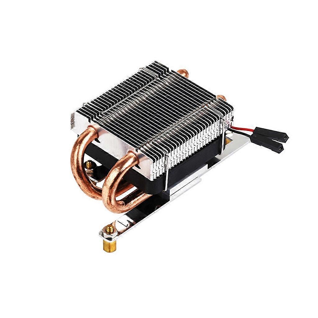 Low-profile U-Shaped Copper Tube Ice Tower Fan Cooling Fins for VisionFive2