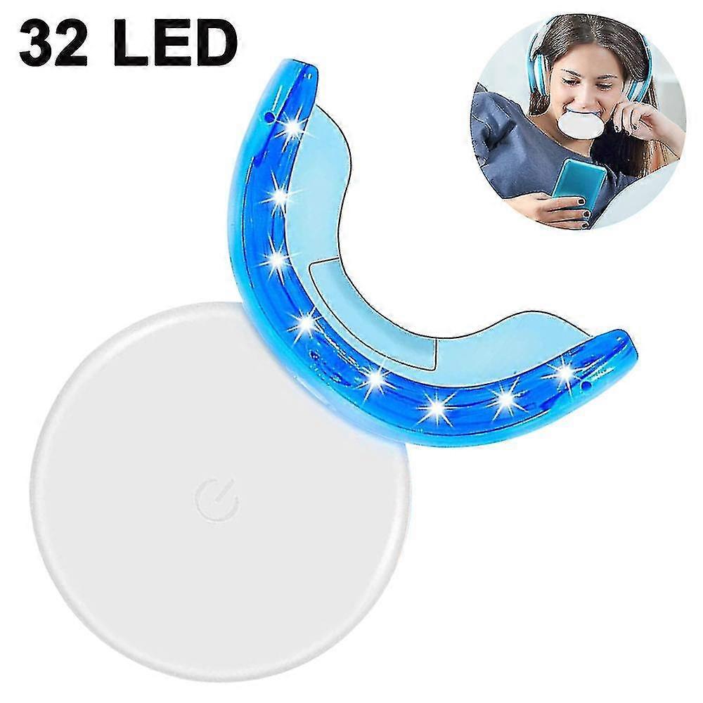 1pcs Teeth Whitening Kit,Rechargeable Cordless 32led Accelerator Light