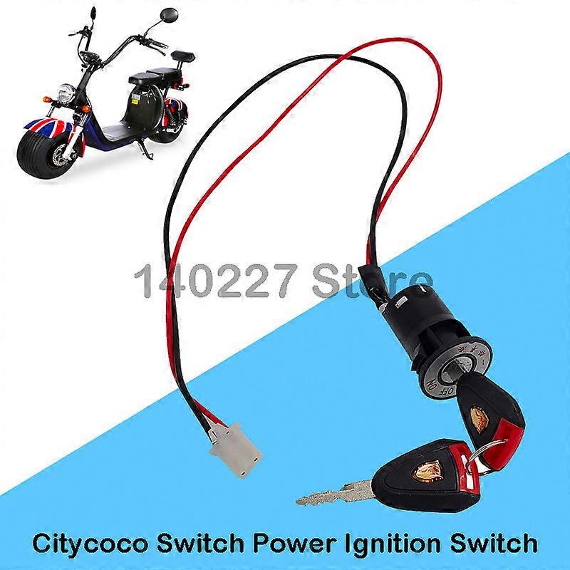 Citycoco Key Switch Power Ignition Switch For Electric Scooter Universal Accessorie With Base Frame