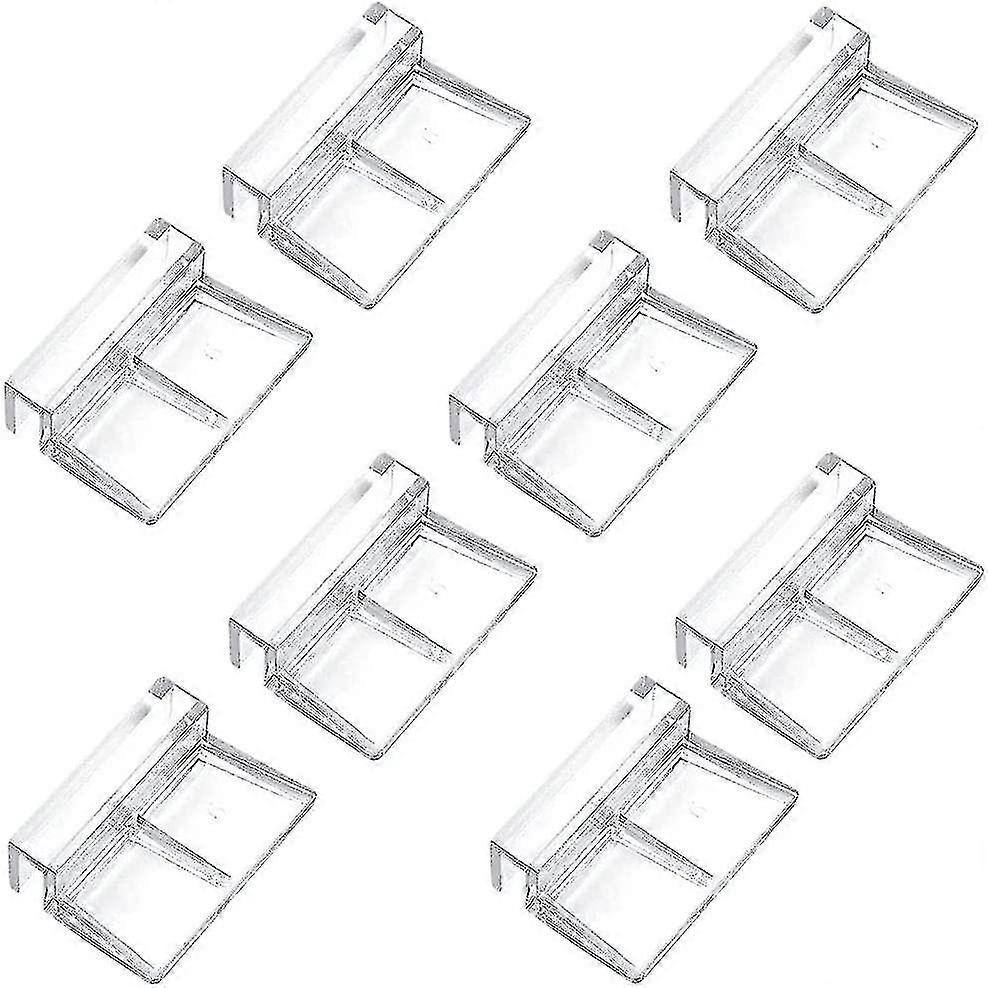 حوض السمك غطاء مقاطع الأسماك خزان البلاستيك مقاطع حوض السمك غطاء حامل مقطع، واضح، 8 قطع