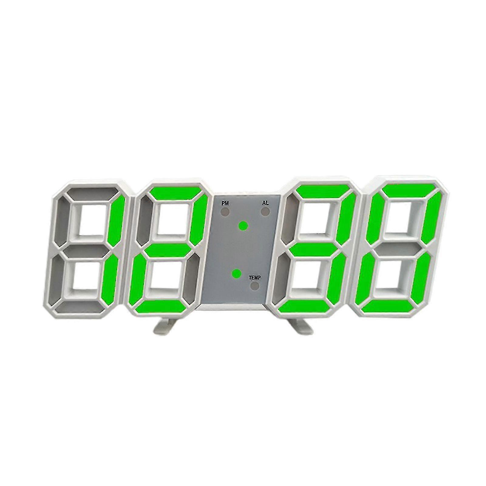 3d Digital Clock Usb Wall Clock 12/24 Hours Time Display Led Night Light