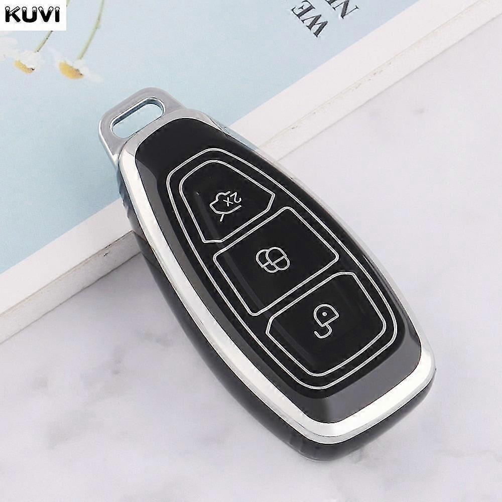 New tpu car remote smart key case cover shell fob for ford focus 3 4 st mondeo mk3 mk4 fiesta fusion kuga 2013 2014 2015 2017