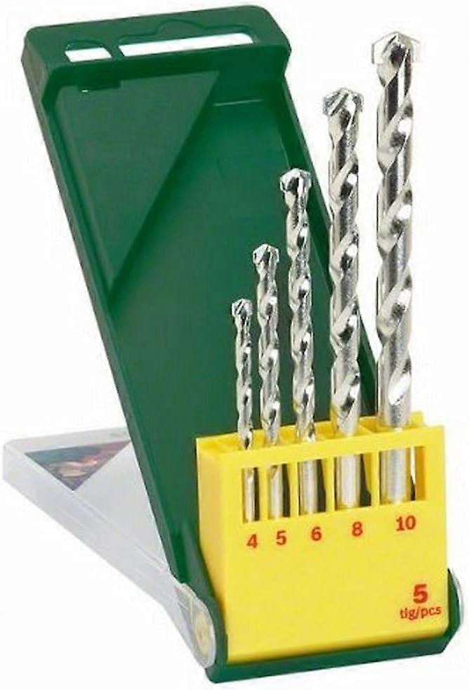 2607019438 4/5/6/8/10mm Masonry Bit Set (5 pcs)