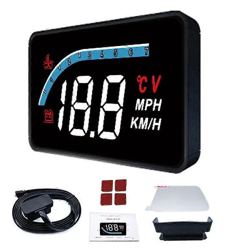Easy-to-set Plug-and-play L1 Universal GPS Speedometer Head-up Display with Alarm Function