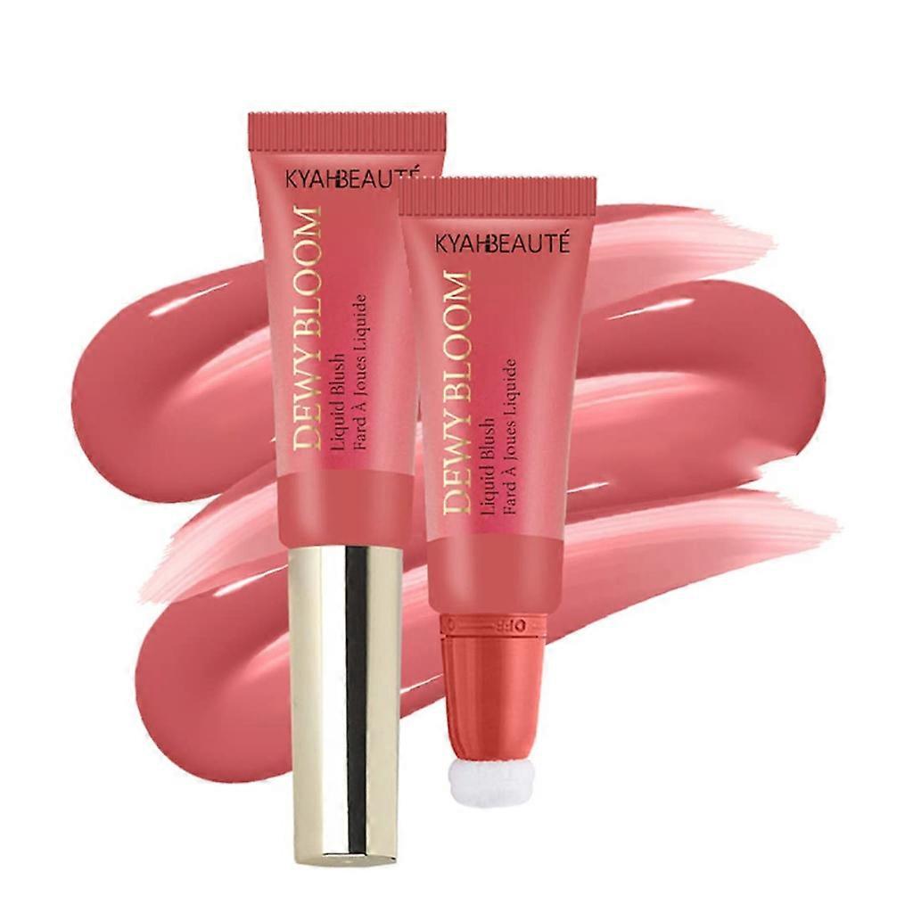 Soft Cream Blush for Cheeks Lips Natural-Looking Liquid Blush Makeup Wand