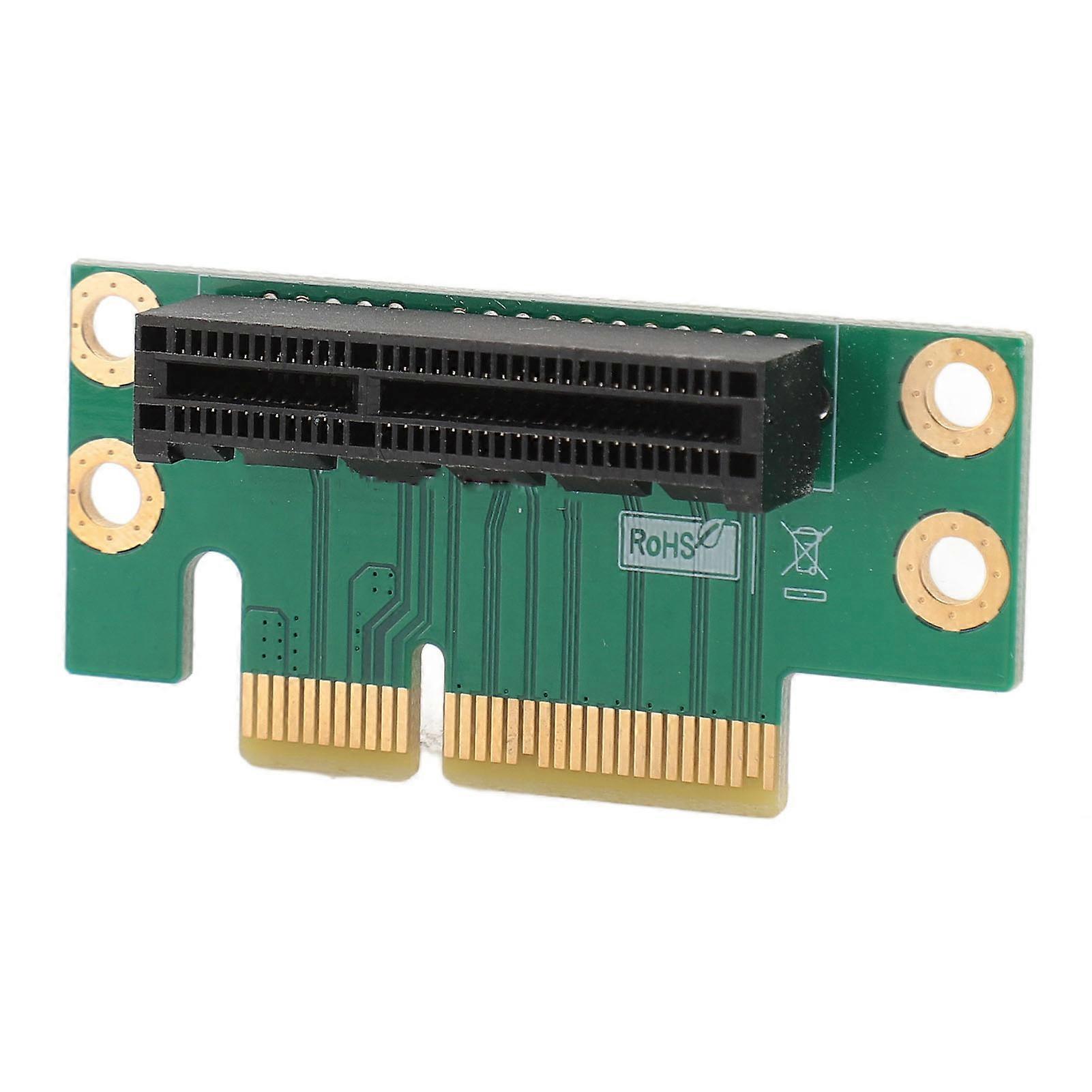 PCI Express 4X Riser Card Professional 90 Degree Adapter Card PCIe 4X Extension Card for 1U 2U Small Computer and Server Case