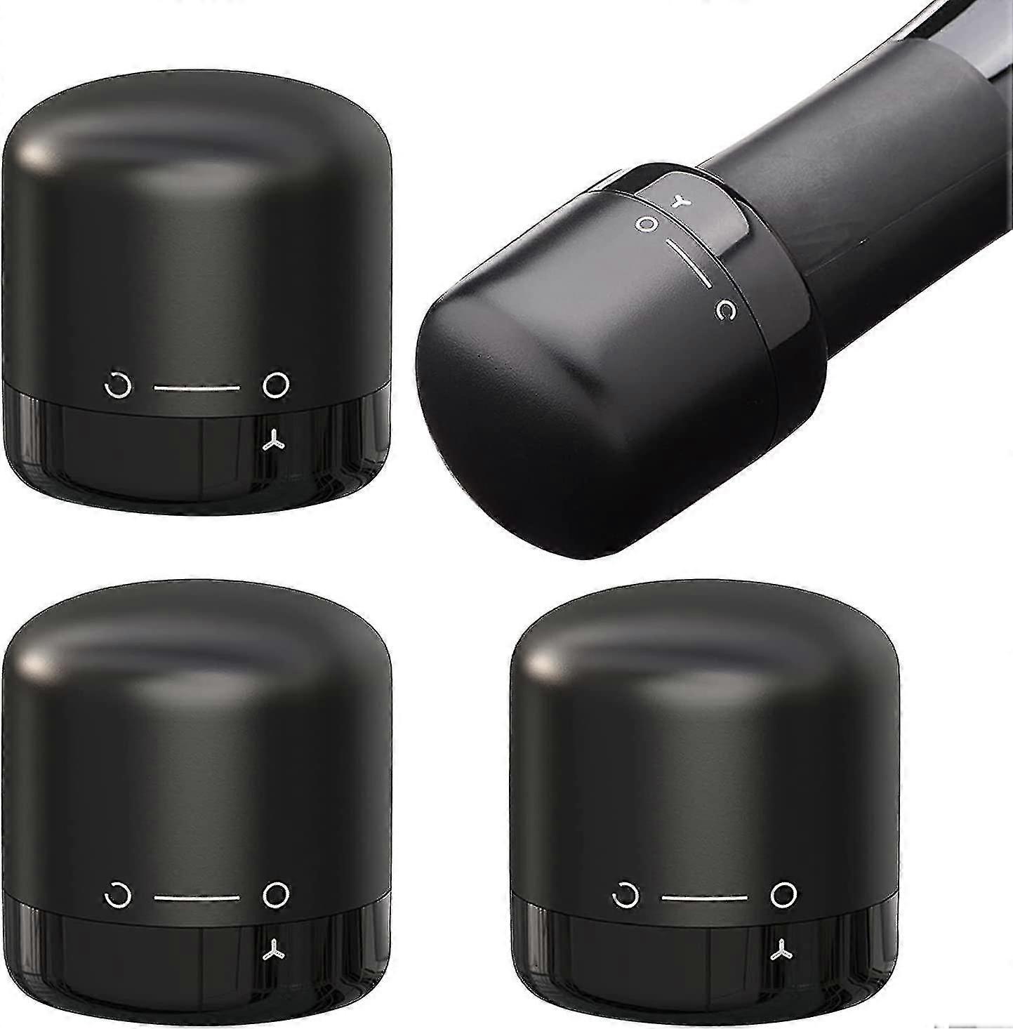 3-pack Wine Corks, Reusable Plastic And Silicone Wine Corks Set For Efficient Airtight Storage