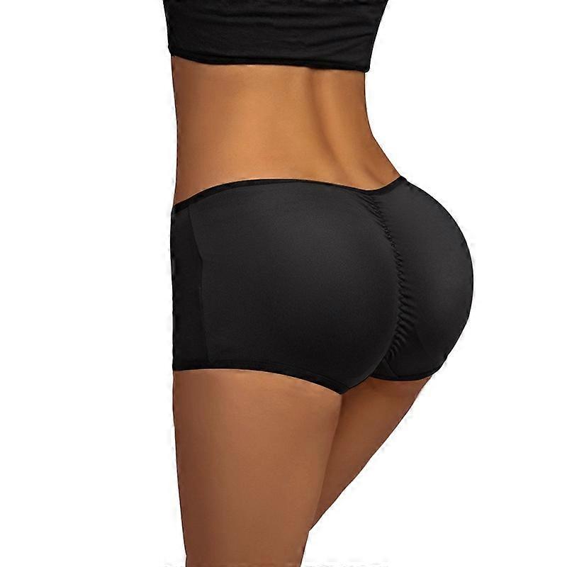 Sexy femei căptușite Butt Lifter Chiloți pradă Cross-elastic Mesh Chiloți Hip Enhancer Fese Fake Butt Briefs Shapewear