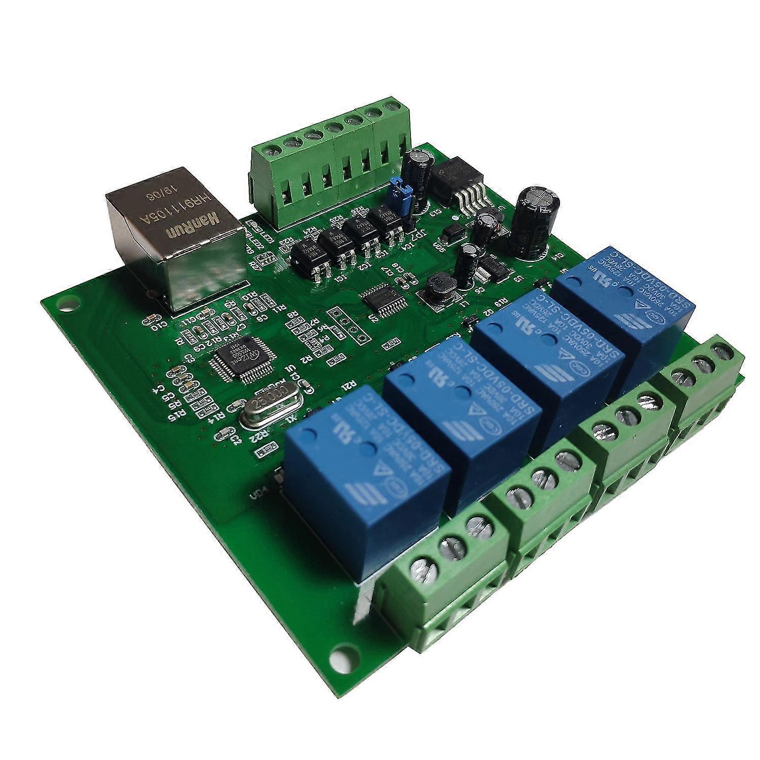 Lan Ethernet Rj45 /ip Web Remote Control Board With 4 Channels Relay Udp W5500 Networking Controlle{jkw}