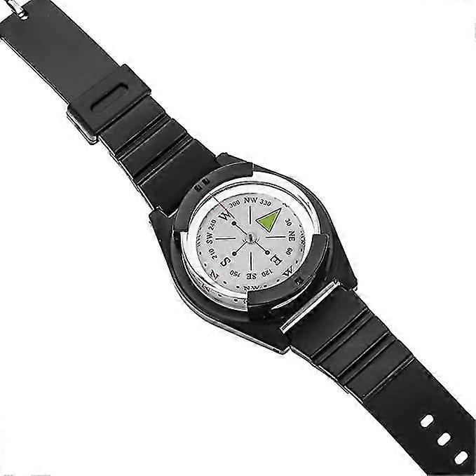 Camping Survival Compass Liquid Filled Rubber Wrist Compass Set