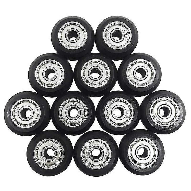 12 Pcs 625zz Plastic Pulley Wheels With Bearings For 3d Printer Compatible With Cr-10 / Cr-10s / Cn