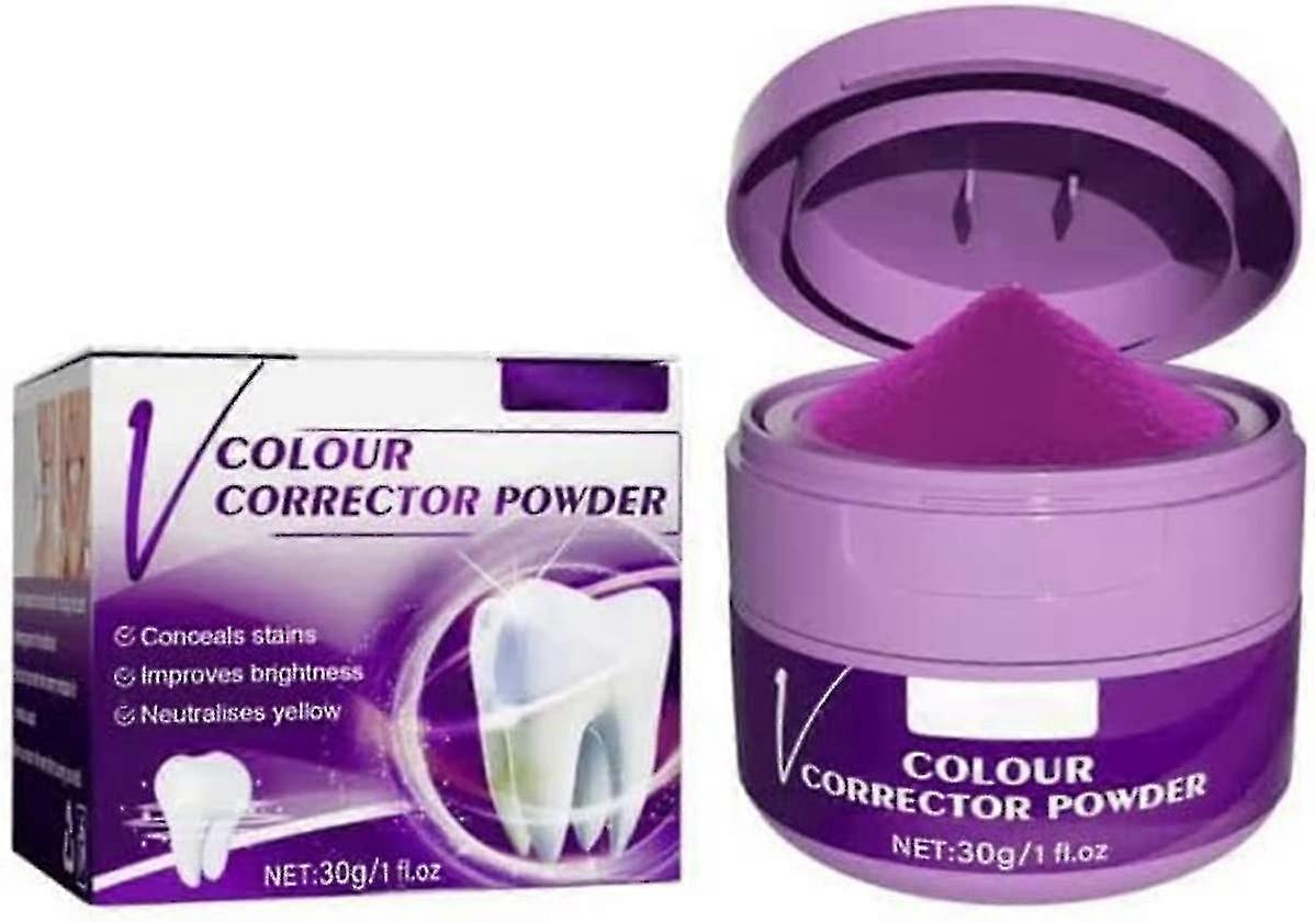 V34パープルコレクター歯ホワイトニングパウダー歯汚れ除去オーラル