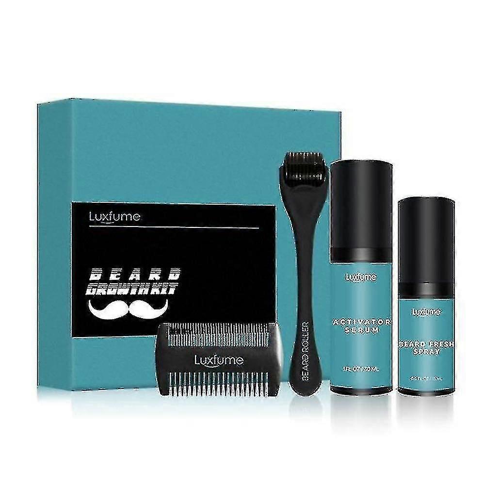 Men Beard Growth Kit Set With Comb