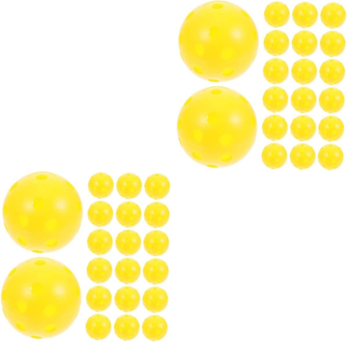 100 Pcs Golf Practice Ball Hole Ball Multicolor Hdpe