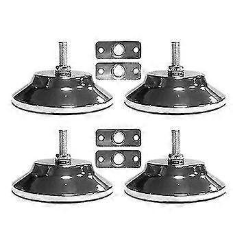 Boeyaa Lot de 4 niveleurs de pieds de table de billard en métal de 5 pouces robustes et durables