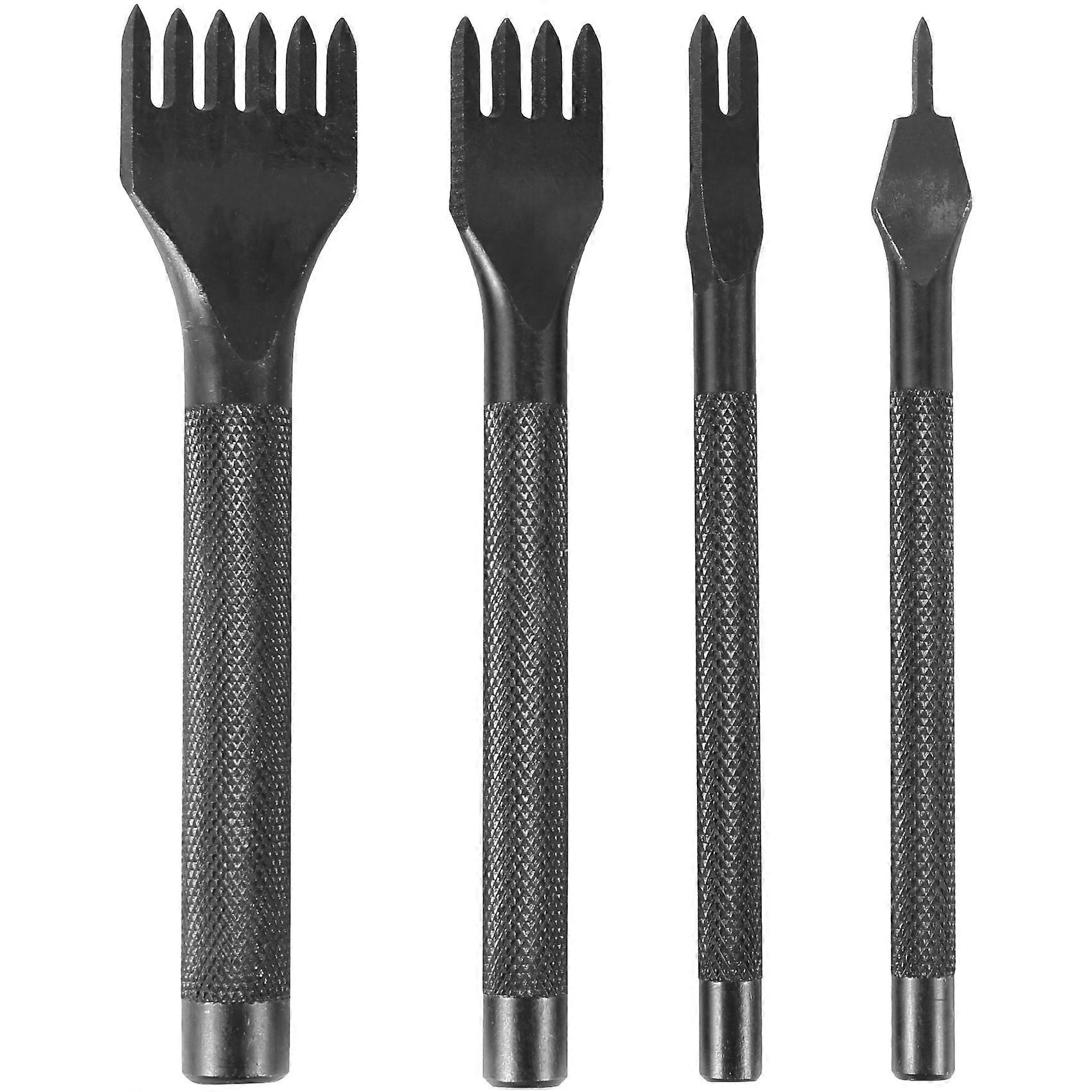 DIY Diamond Lacing Stitching Chisel Set Leather Craft Kits, Leather Craft Tooth Punching Tool 4mm 1