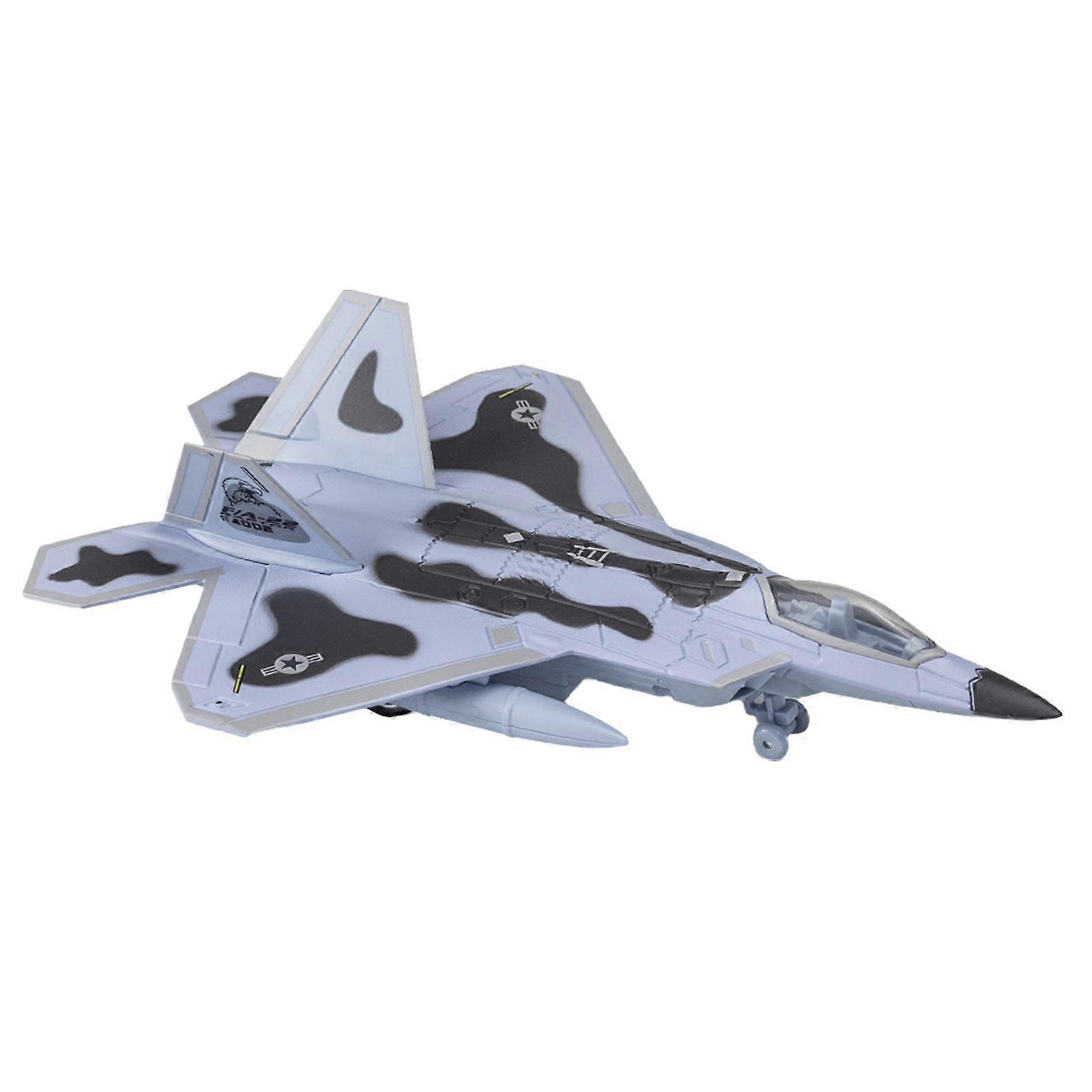 Fighter Model Pretend Play Collectables 1/72 for Office Commemorate Keepsake Blue