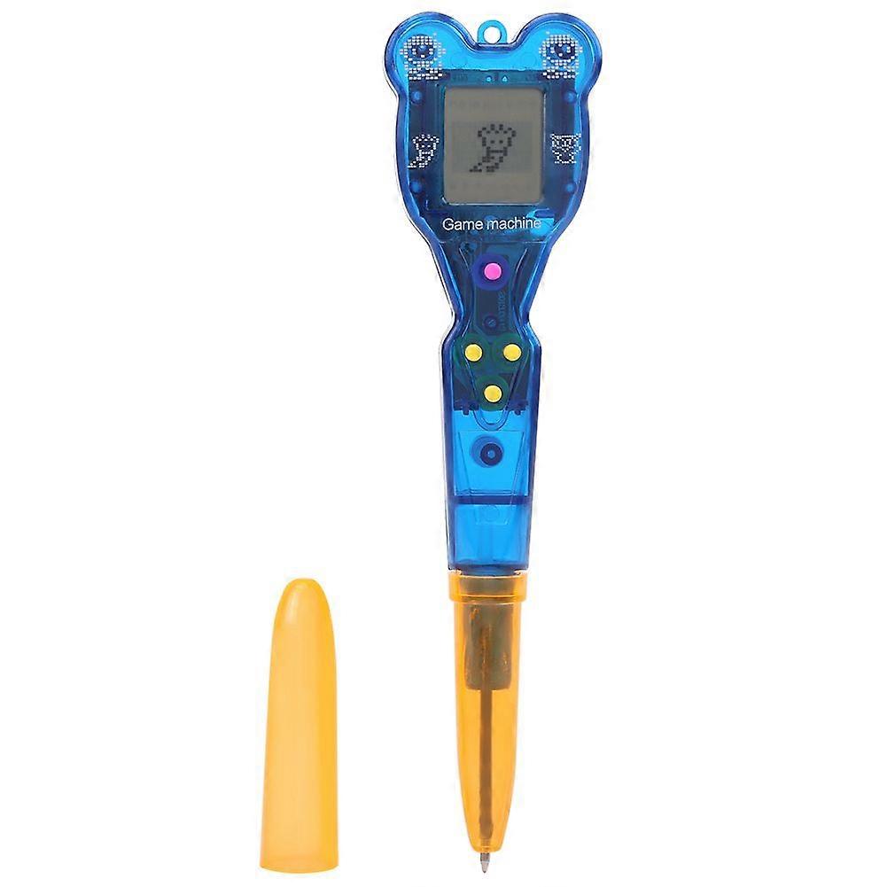 子供キッズ電子玩具ノスタルジックな仮想デジタルペットペンハンドヘルドゲーム機(青)