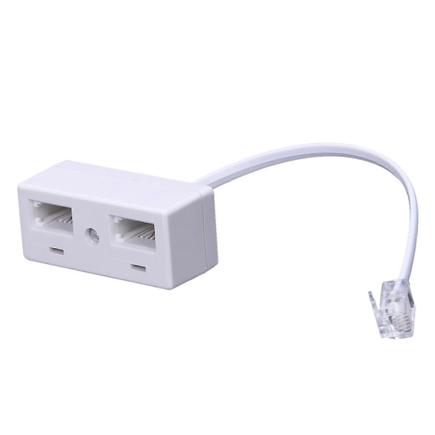 Rj11 Plug To Dual Uk Bt Socket Convertor