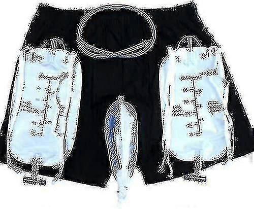 גברים מכנסי בריחת שתן עם שקית שתן אוסף נייד דליפת הוכחה רגל מחזיק צנתר פיפי עבור זקן