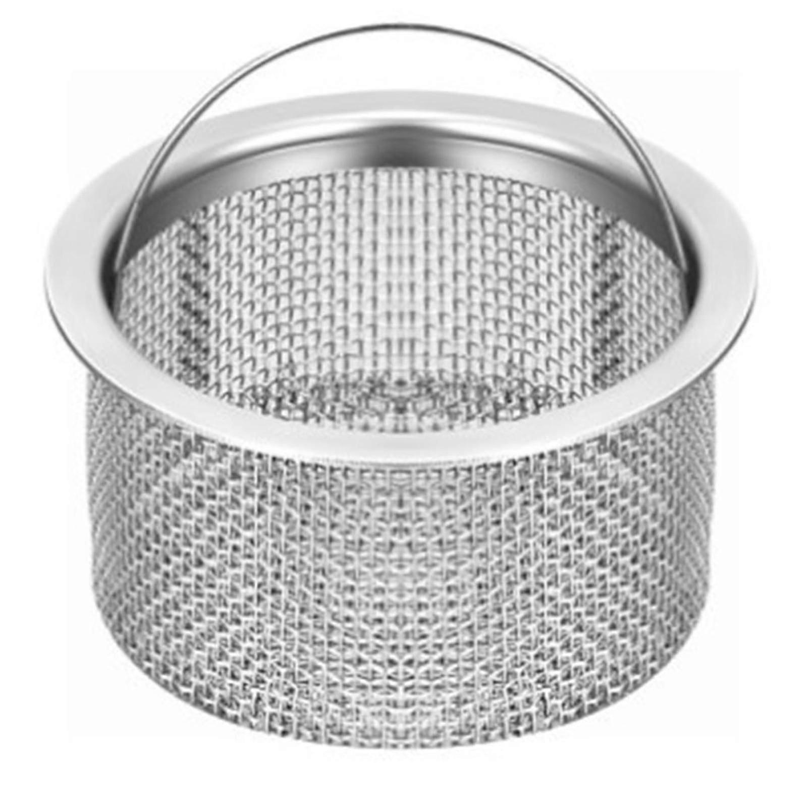 Universal Sink Strainer Stainless Steel Drain Filter Replacement With Handle