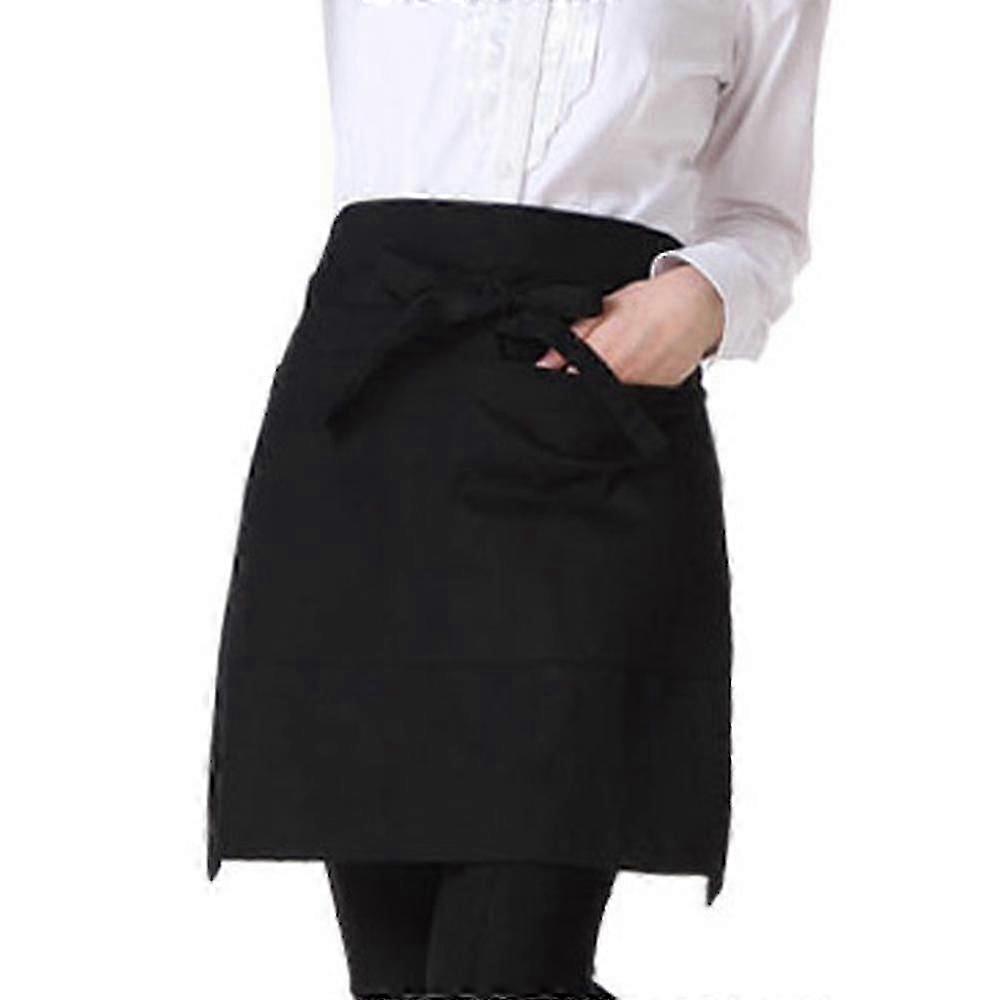 Waist Apron, Server Aprons With 4 Pockets, Waitress Apron, Money Apron, Waiter Apron, Half Apron With Pockets Men