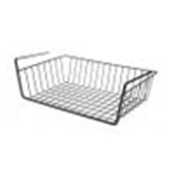 Metal Cabinet Closet Desk Hanging Mesh Basket Wire Bookcase Shelf Rack Organizer