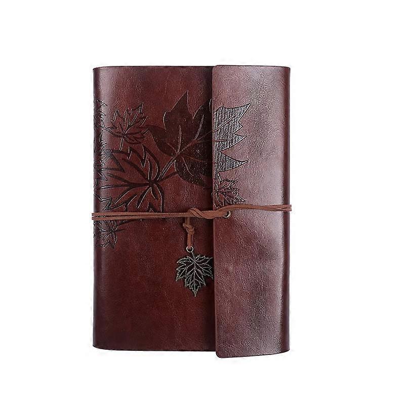 A7 PU Maple Retro Straps Handbook Loose-leaf Notebook