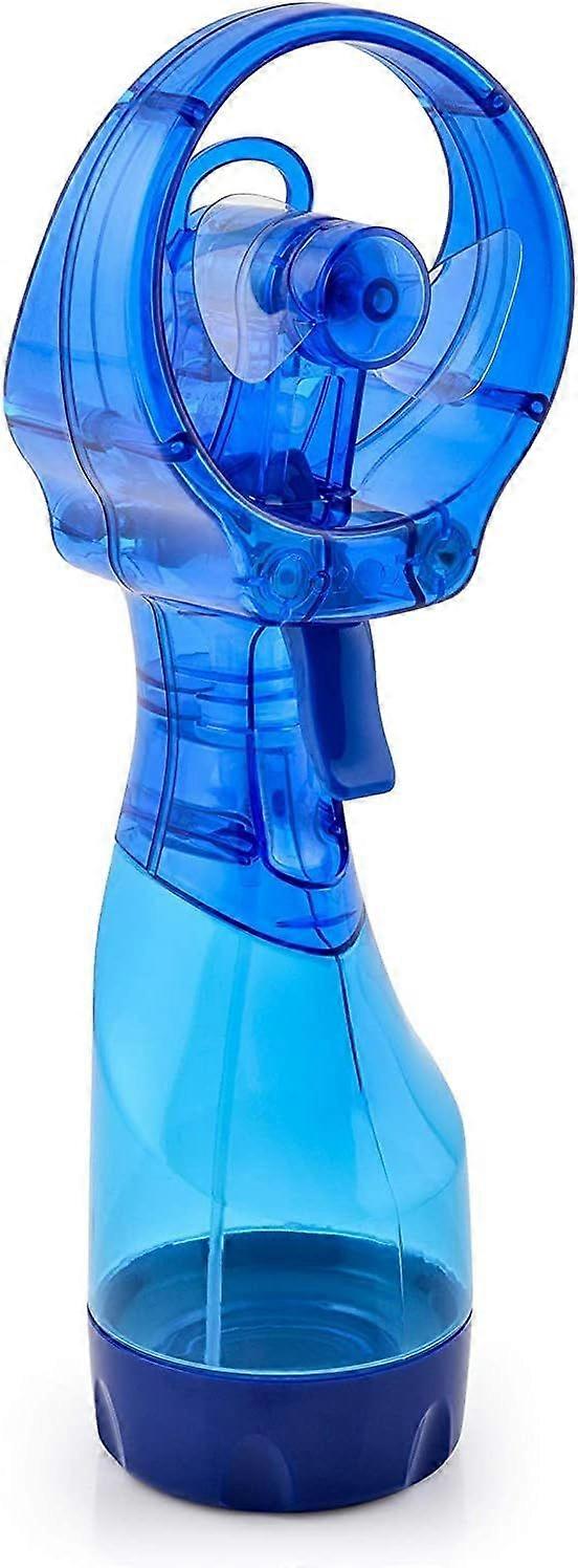Deluxe Handheld Battery Powered Water Misting Fan (Dark Blue)