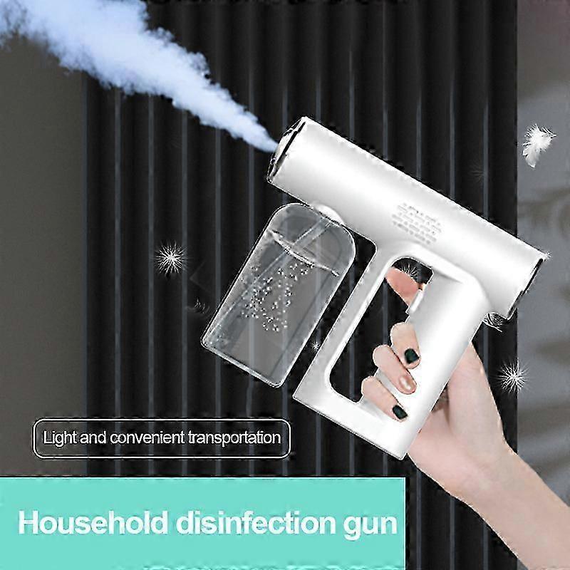 250ML Wireless Nano Blue Light Steam Spray Disinfection Portable Sprayer Gun USB Fast Fogging, Large Amount Of Mist