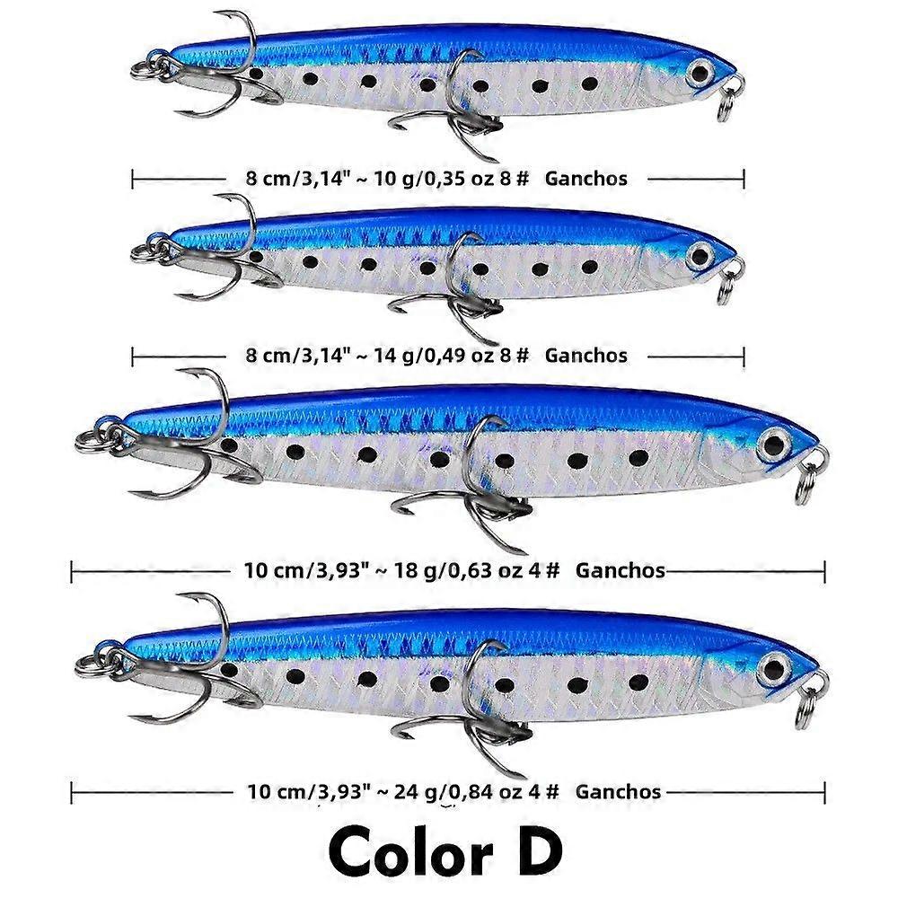Seayaolo Hard Inline Fishing Lure Sinking Pencil Bait Long Range Biomimetic Plastic Artificial For Freshwater And Saltwater