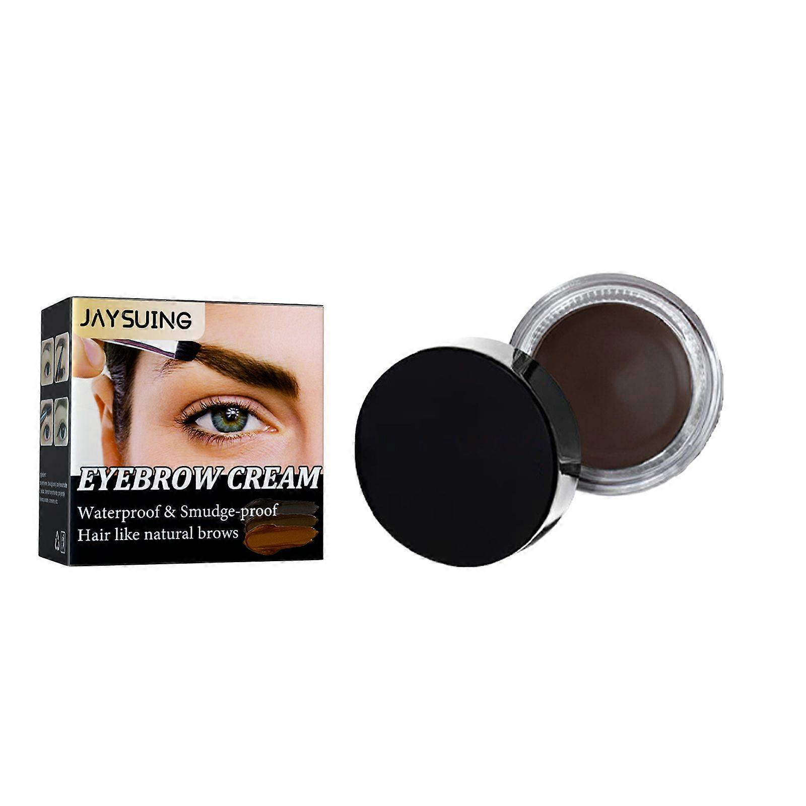 Crème pour sourcils Jaysuing, crème à sourcils imperméable à séchage rapide non décolorée et non décolorée