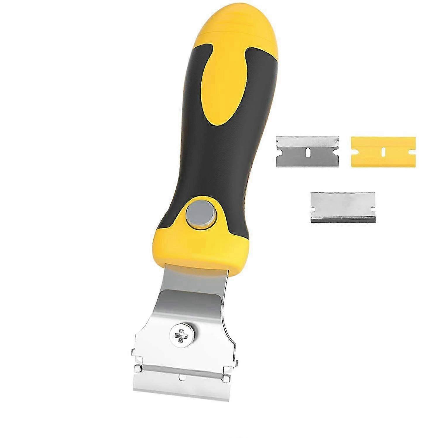 Multi-purpose Set With Blade Cover And 4pcs Blades Cleaning Tool For Scraping Labels, Stickers, Caulk