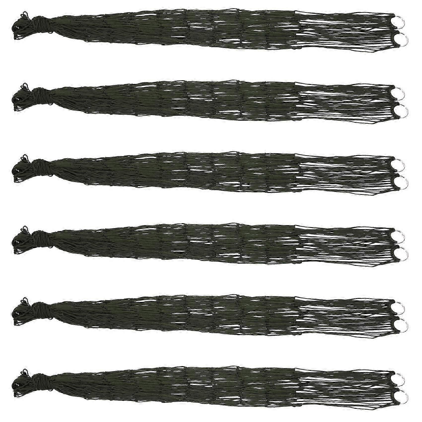 6X Portatile Amaca Sportiva All'aperto, Outdoor Camping Amaca Mesh Net adatto per Giardino Spiaggia Yard Garden Sw