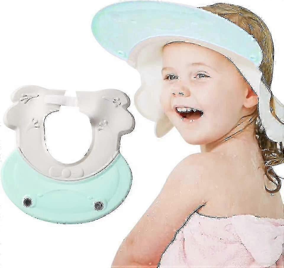 Gorro de baby shower ajustable - Para lavar el cabello - Verde claro