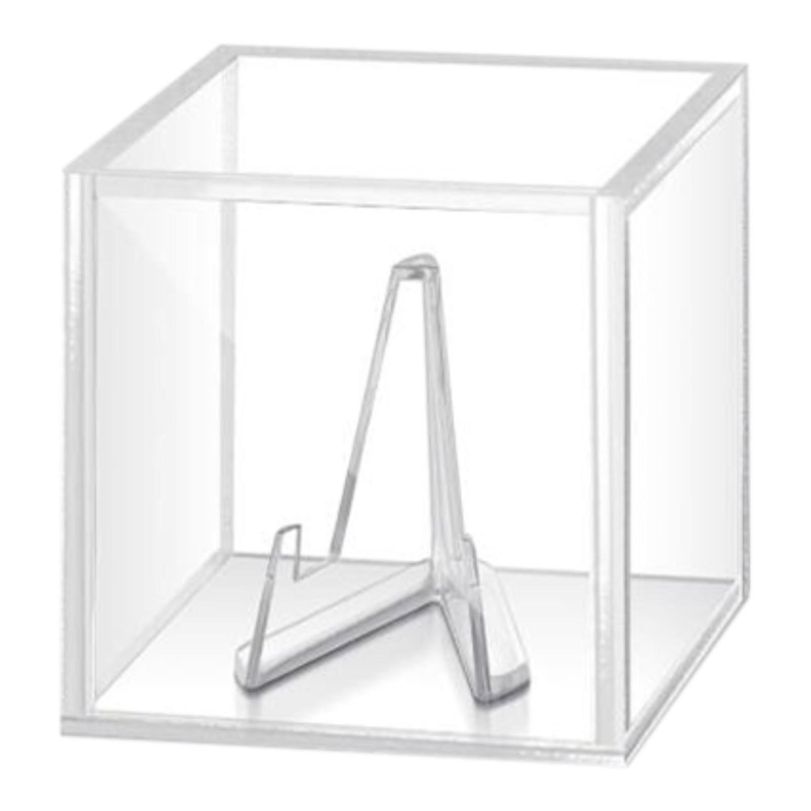 Guitar Pick Display Box with Stand Plectrum Case for Lovers Musician Players black base