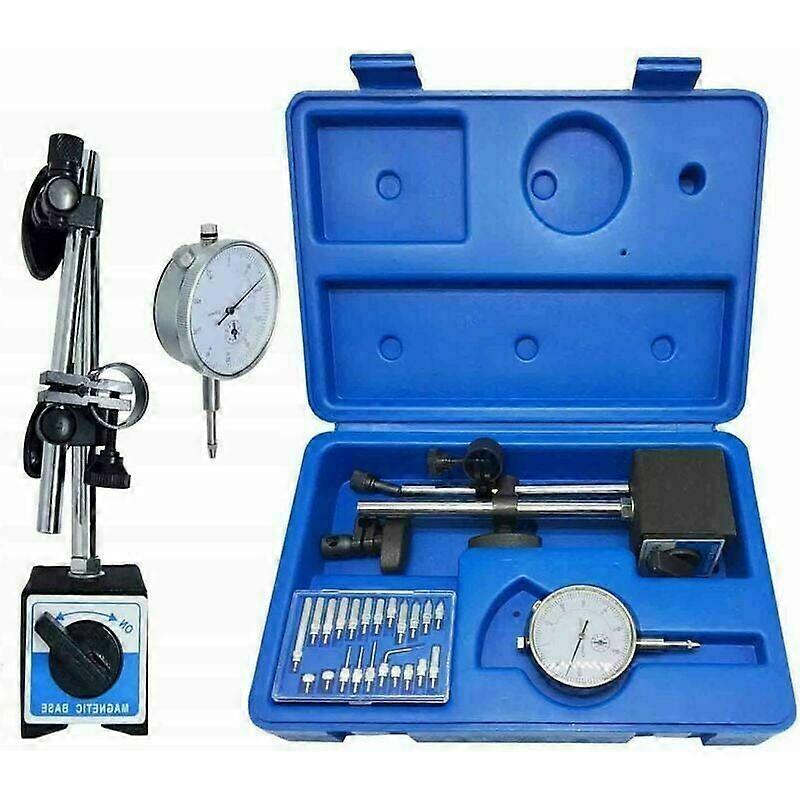Magnetic Base Dial Indicator Base with Magnetic Base, Measuring Range 10/0.01mm, 1 Set