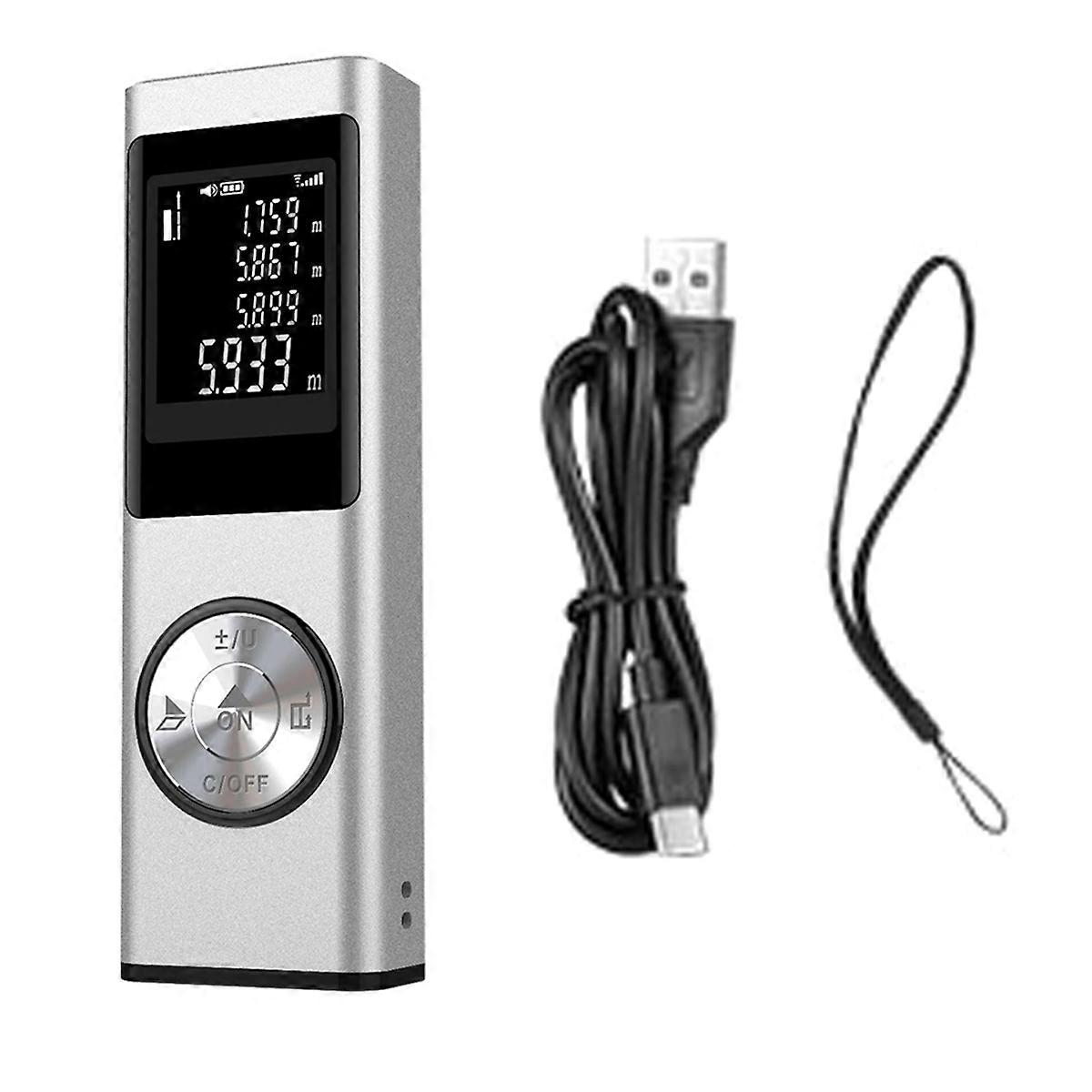 40M Smart Digital Laser-Entfernungsmesser Reichweite Tragbarer Entfernungsmesser Entfernungsmesser Mini Handheld Entfernungsmessgerät