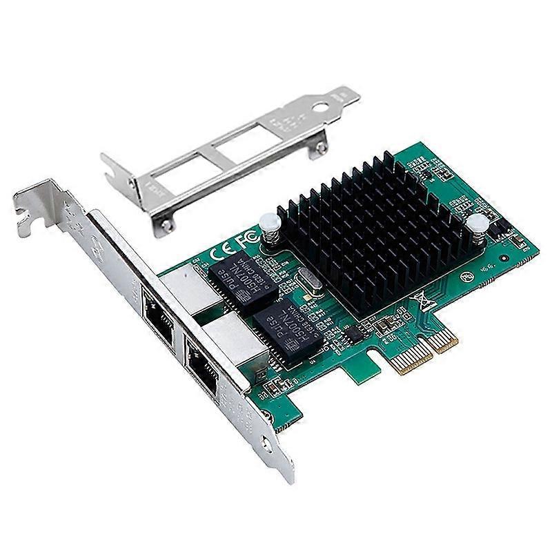 TXA020 Intel 82575EB Chip Pcie Gigabit Dual Port Network Card with Long and Short Baffle