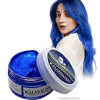haute qualité Couleur de cire pour cheveux temporaire, teinture pour cheveux bleus, cire pour cheveux bleus Style de cheveux colorant boue, couleur de spray pour cheveux pour hommes femmes style instantané
