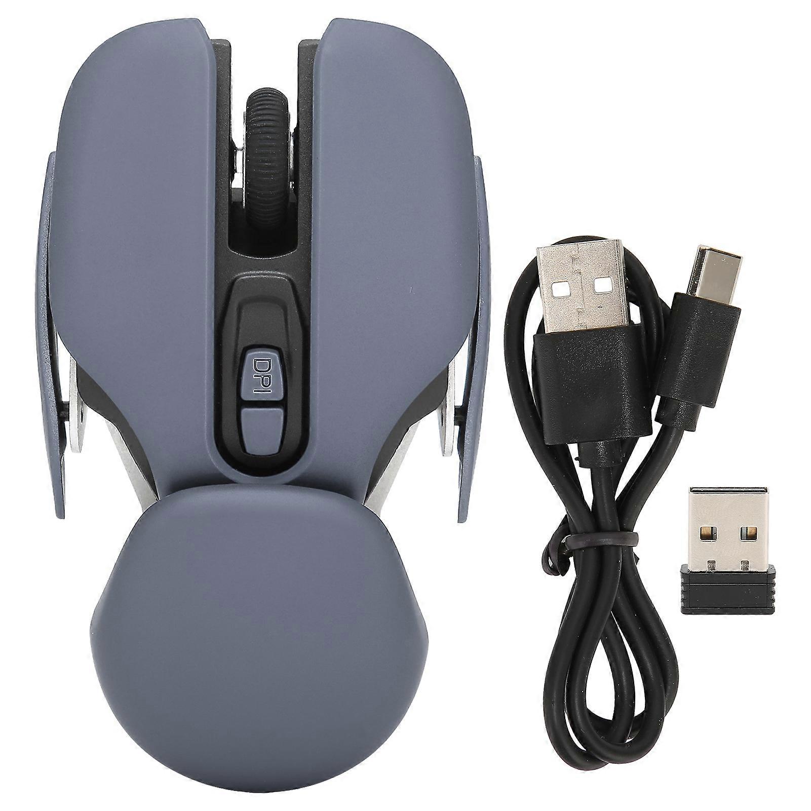 Ergonomic Wireless Mouse Inbuilt Battery Adjustable DPI Electroplating Process Integrated Design Gaming Mouse