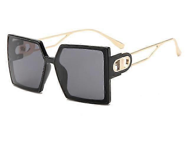 Unisex 2022 Brand Two-color Catwalk Anti-ultraviolet Sunglasses Fashion Trend Sunglasses Double D Square Sunglasses