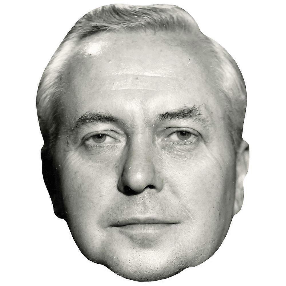 Harold Wilson (BW) Celebrity Mask, Flat Card Face